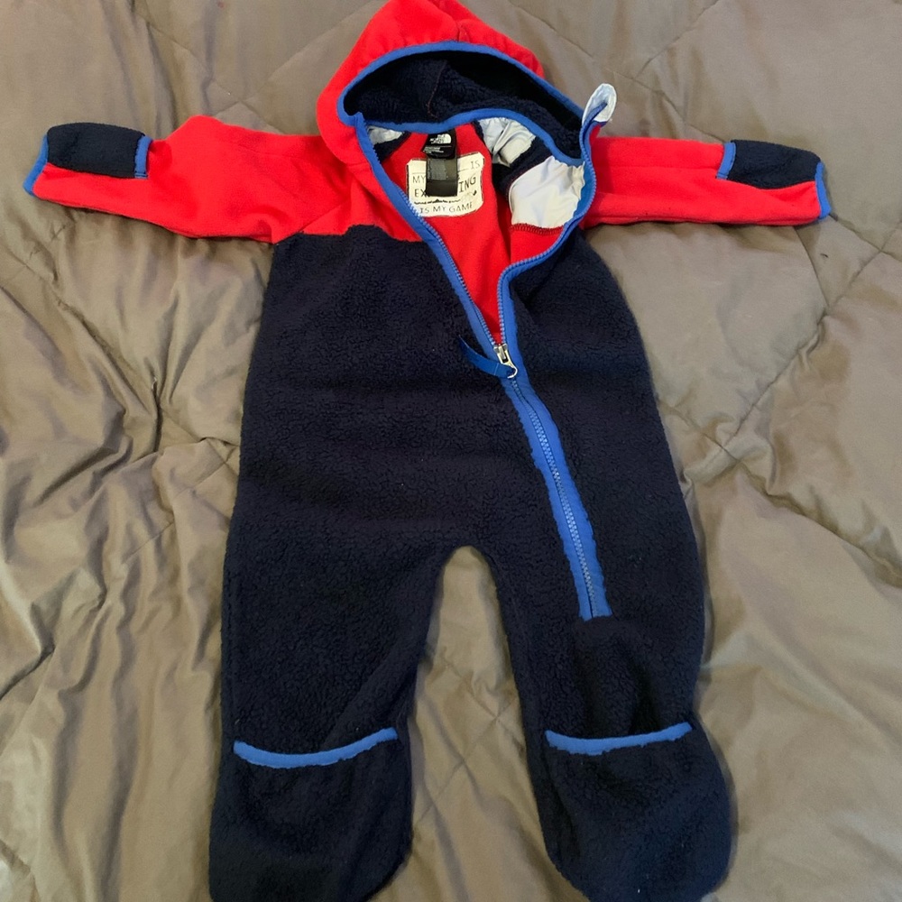 North face baby snowsuit